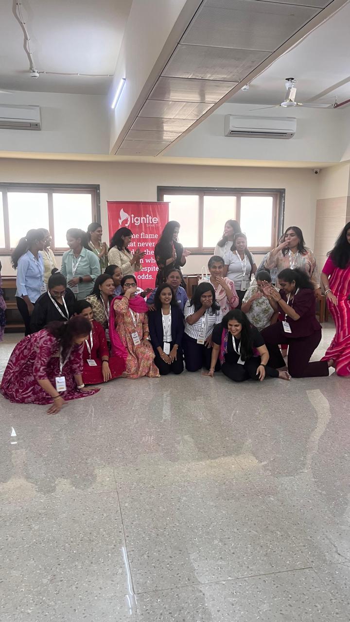 Participants gathered after an Ignite Shakti experiential session