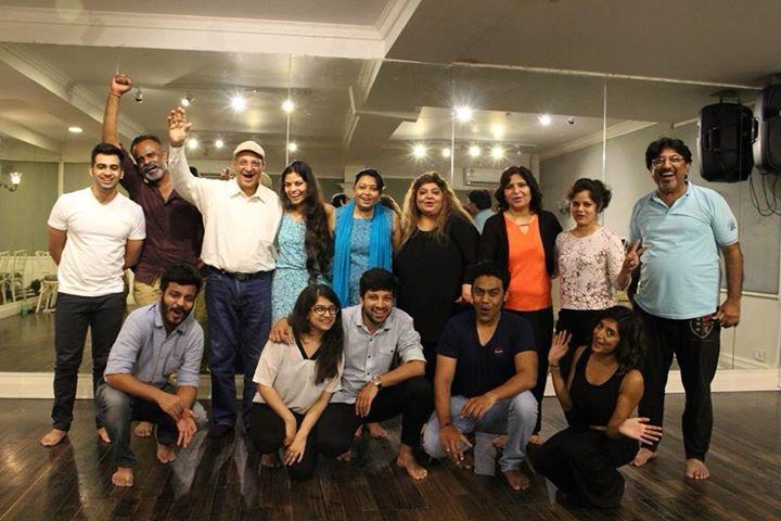 Swati with participants after a studio workshop